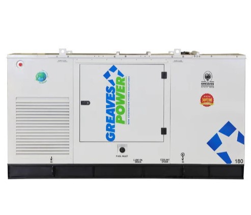 180 kVA Greaves Power Diesel Generator Heavy Duty Silent Power Backup System for Industrial Facilities and Commercial Projects, Reliable Fuel Efficient DG Set for High Load Use